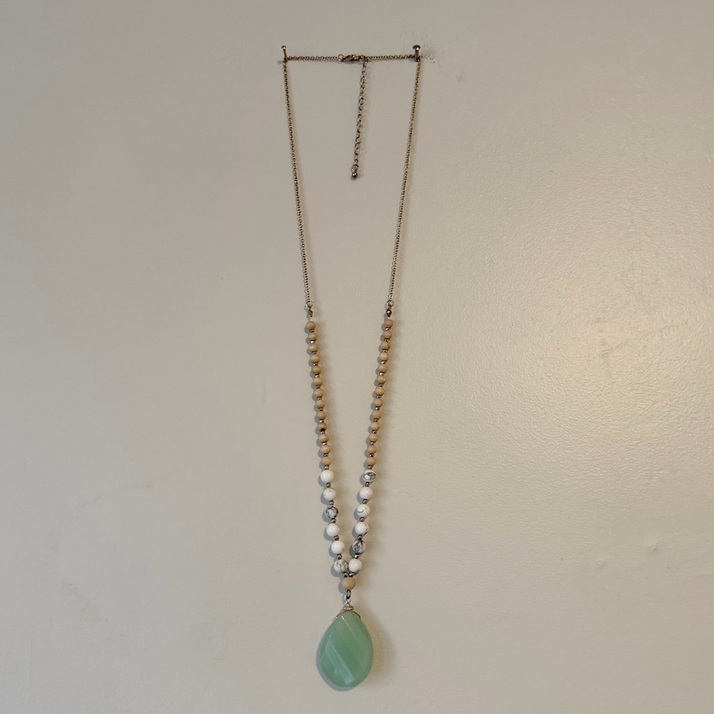 Beaded Stone Necklace